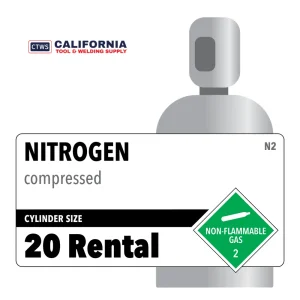 Nitrogen, 20 Rental, 4.8, Industrial, 99.998, High Pressure Steel Rental