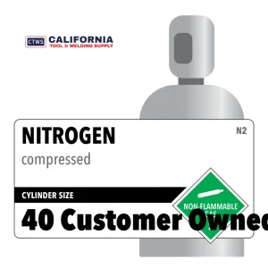 Nitrogen, 40 Customer Owned, 4.8, Industrial, 99.998, High Pressure Steel Customer Owned