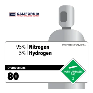 95% Nitrogen, 5% Hydrogen, 80, Industrial, 80 lb Customer Owned