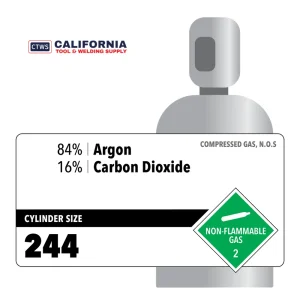 84% Argon, 16% Carbon Dioxide Customer Owned