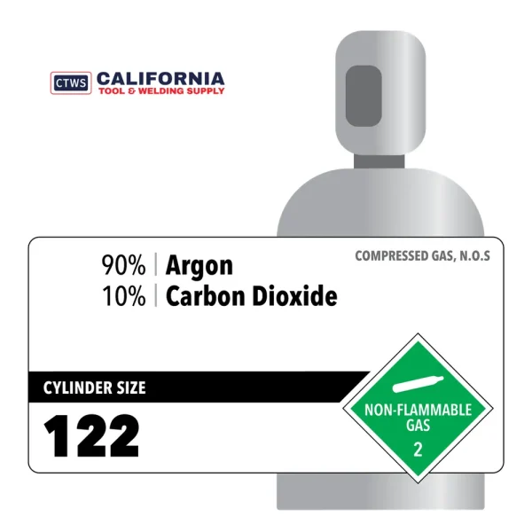 90% Argon, 10% Carbon Dioxide Customer Owned