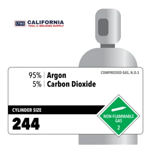 95% Argon, 5% Carbon Dioxide, Industrial Varied Customer Owned