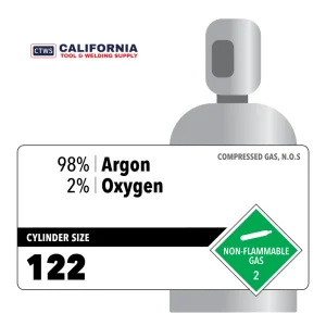 98% Argon, 2% Oxygen, Industrial Varied Customer Owned