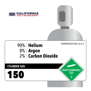 90% Helium, 8% Argon, 2% Carbon Dioxide, 150 Customer Owned