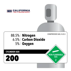 88.5% Nitrogen, 6.5% Carbon Dioxide, 5% Oxygen, 200, Medical Rental