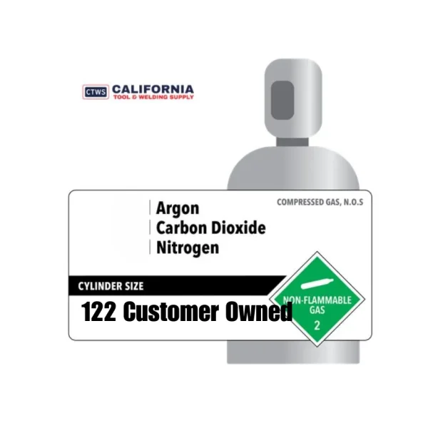 122 Proprietary Blend Stainless Steel Shielding Gas Customer Owned