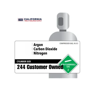 244 Proprietary Blend Stainless Steel Shielding Gas Customer Owned