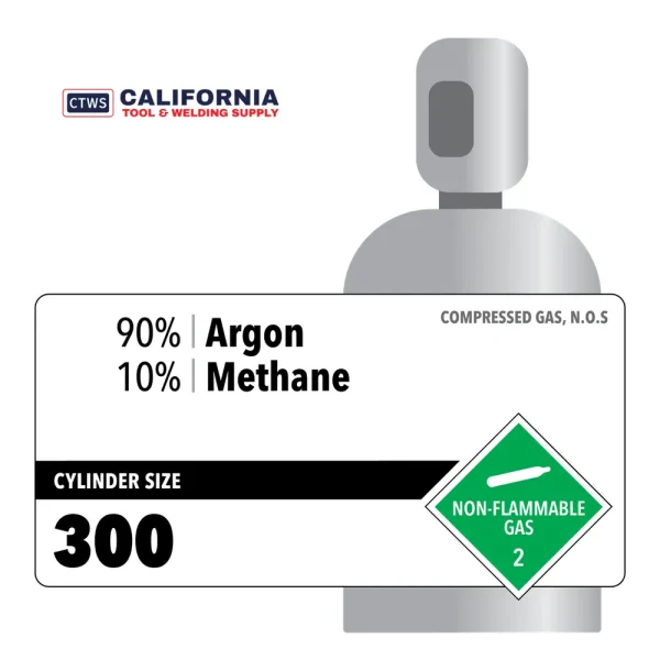 90% Argon, 10% Methane, Electron Capture Mixture, Varied Rental