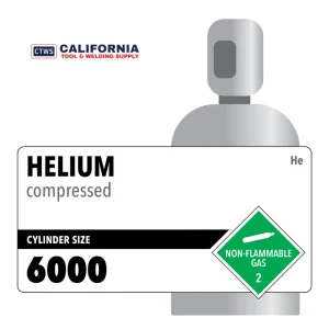 Helium, 6000, 5.0, Ultra High Purity, 99.999% Rental