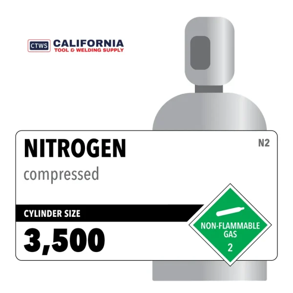 Nitrogen, 3,500, 4.8, Pre Purified, 99.998% Rental