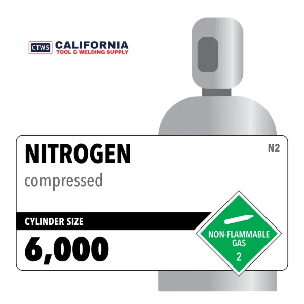 Nitrogen, 6,000, 4.8, Pre Purified, 99.998% Customer Owned