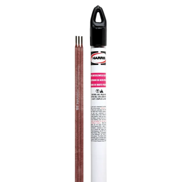 HARRIS® 00SMW500POP SUPERMISSILEWELD® 3/32″ 1# TUBE STEEL ALLOY STICK ELECTRODE, 4 TUBES/BOX