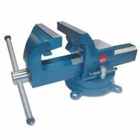 BESSEY BV-DF-8SB Industrial Bench Vise, 8 in Jaw, 4 1/8 in Throat, Swivel Base (1 EA)