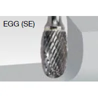 Walter 01V028 Tungsten Carbide Egg Burr, 1/4″ Shank Dia., 1/2″ Dia. x 7/8″ Length, SE-5 (1 Burr)