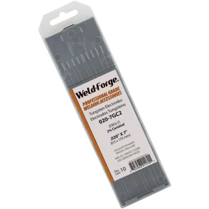 Weld-Forge 2% Ceriated Tungsten Electrode