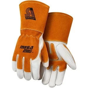 Steiner MegaMIG™ Premium Grain Cowhide With Split Cowhide Back, Reverse Grain Goatskin Reinforcements 0216