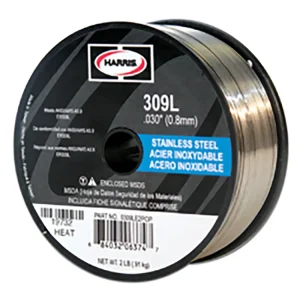 HARRIS® 0309LE2 309L .030″ X 2# SPOOL STAINLESS STEEL SOLID MIG WIRE (GMAW)