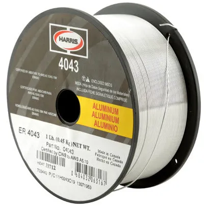 Harris ER4043 Aluminum MIG Welding Wire – 1# spool