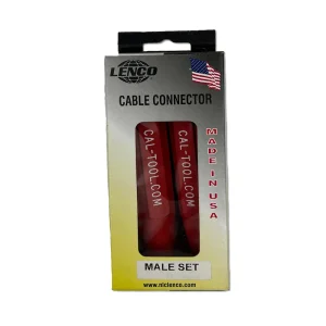 CALIFORNIA TOOL & WELDING SUPPLY BY LENCO LC-10 MALE/MALE RED CABLE CONNECTOR SET