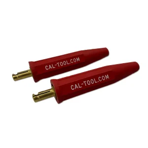 CALIFORNIA TOOL & WELDING SUPPLY BY LENCO LC-10 MALE/MALE RED CABLE CONNECTOR SET