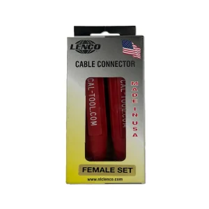 CALIFORNIA TOOL & WELDING SUPPLY BY LENCO LC-10 FEMALE/FEMALE RED CABLE CONNECTOR SET