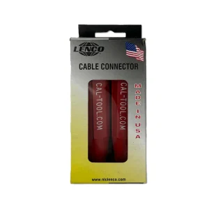 CALIFORNIA TOOL & WELDING SUPPLY BY LENCO LC-10 MALE/FEMALE RED CABLE CONNECTOR SET