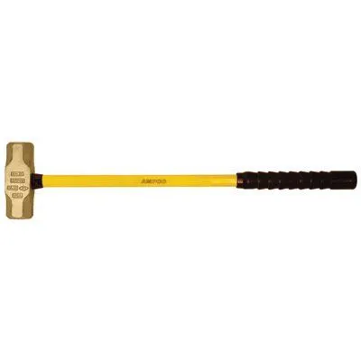 Ampco Safety Tools H-70FG 5 lb. Non-Sparking Sledge Hammer with Fiberglass Handle (1 Hammer)
