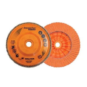 Walter 06A458 4.5″ x 5/8-11″ Spin-On 80 Grit Enduro-Flex Turbo Flap Discs