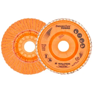 WALTER 06A462 ENDURO-FLEX™ Turbo Blending Disc/FLAP DISC 4-1/2″ X 7/8″ GR36/60, 10/BOX