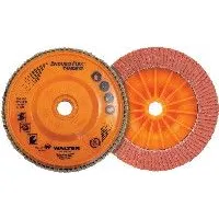 Walter 06A502 5″ x 5/8-11″ Spin-On 36/60 Grit Enduro-Flex Turbo Flap Disc