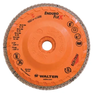 Walter 06B458 4.5″ 80 Grit Spin-On Enduro-Flex Flap Disc
