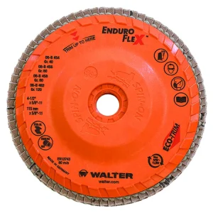 WALTER 06B458 ENDURO-FLEX™ Blending Disc/FLAP DISC 4-1/2″ GR80 SPIN-ON, 10/BOX