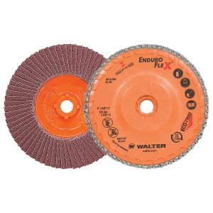 Walter 06B504 5″ 40 Grit Spin-On Enduro-Flex Flap Disc