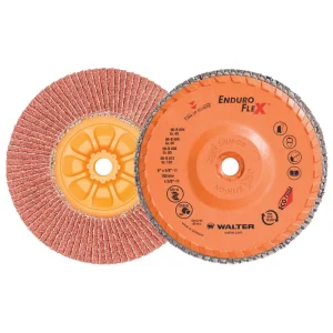 Walter 06B604 6″ 40 Grit Spin-On Enduro Flex Flap Disc