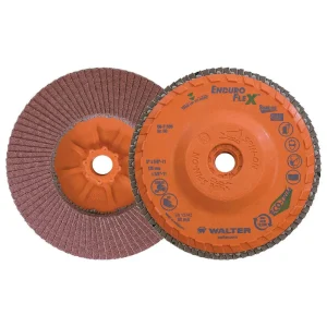 Walter 06F506 5″ 60 Grit Spin-On Enduro Flex Stainless Flap Disc