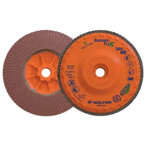 Walter 06F512 5″ 120 Grit Spin-On Enduro Flex Stainless Flap Disc