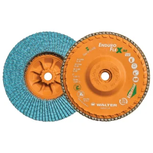 Walter 06U606 6″ 60 Grit Spin-On Enduro-Flex Aluminum Flap Disc