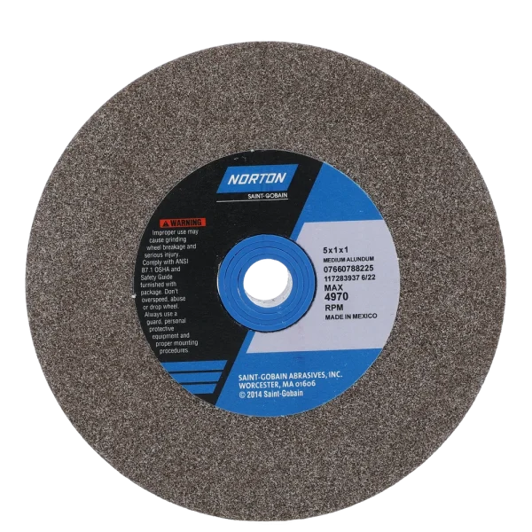 Norton 5 x 1 x 1 In. Gemini Bench and Pedestal Wheel 60 N VBE T01 1 Count