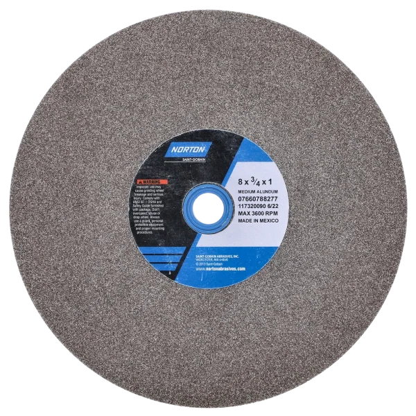 Norton 8 x 3/4 x 1 In. Gemini Bench and Pedestal Wheel 60 N VBE T01 1 Count