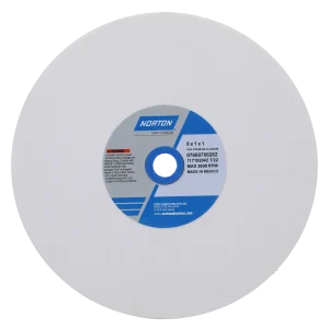 Norton 8 x 1 x 1 In. Premium Alundum Bench and Pedestal Wheel 100 J VBE T01 1 Count