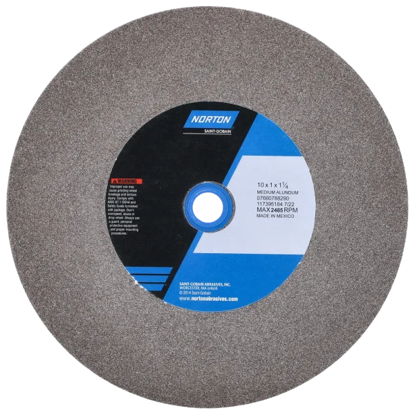 Norton 10 x 1 x 1-1/4 In. Gemini Bench and Pedestal Wheel 60 N VBE T01 1 Count