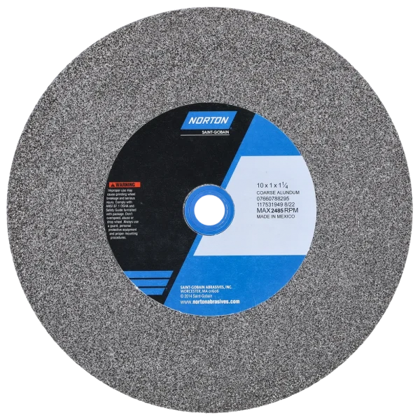Norton 10 x 1 x 1-1/4 In. Gemini Bench and Pedestal Wheel 36 P VBE T01 1 Count
