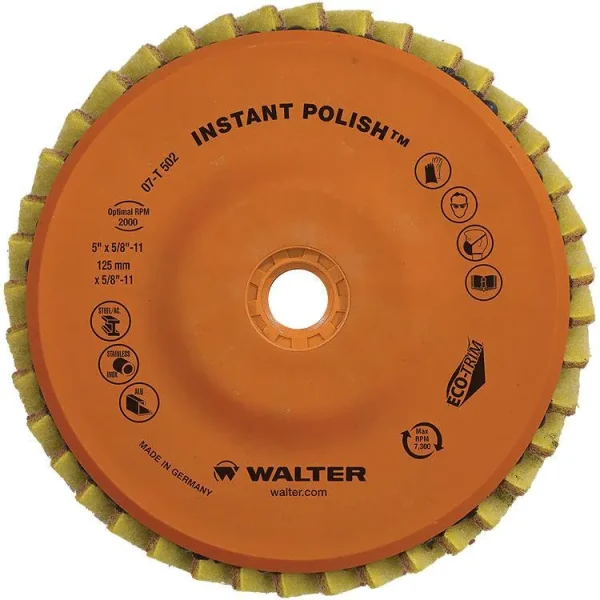 Walter 07T452 4.5″ Instant Polish™ Flap Disc