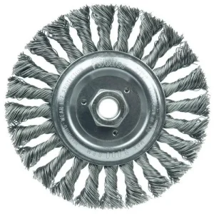 Weiler Twist Knot Wire Wheel – 6″ Steel 08106