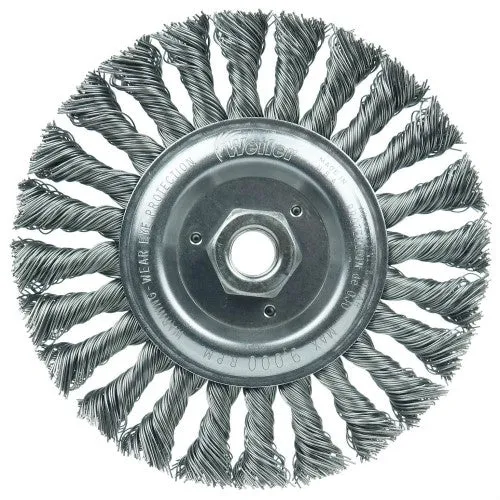 Weiler Twist Knot Wire Wheel – 6″ Steel 08106