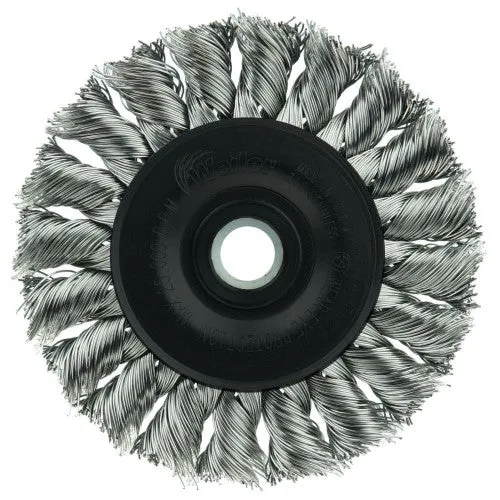Weiler Twist Knot Wire Wheel – 3″ Stainless Steel 08264