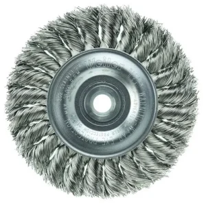 Weiler Twist Knot Wire Wheel – 4″ Stainless Steel 08294