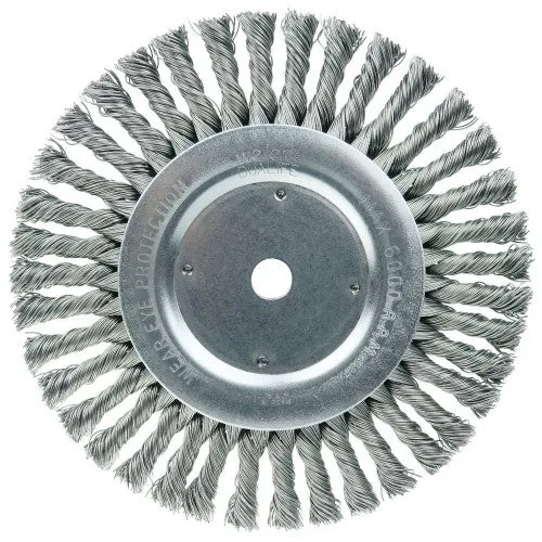 Weiler Twist Knot Wire Wheel – 8″ Steel 08615