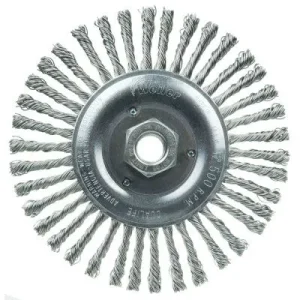 Weiler Roughneck Jr. Root Pass Cleaning Brush-6″ Stainless Steel 08786