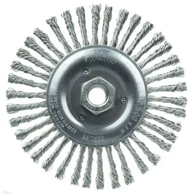 Weiler Roughneck Jr. Root Pass Cleaning Brush-6″ Stainless Steel 08786